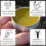 Características de la crema natural para el dolor de magicataplasma, alivia rápido, acelera recuperación muscular, reduce inflamación y mejora movilidad