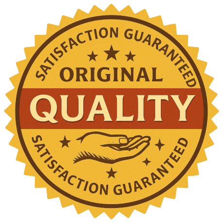 Calidad original garantizada, producto auténtico, satisfacción garantizada